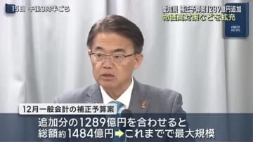 愛知県　過去最大規模となる1289億円の補正予算案提出　物価高対策などを拡充へ