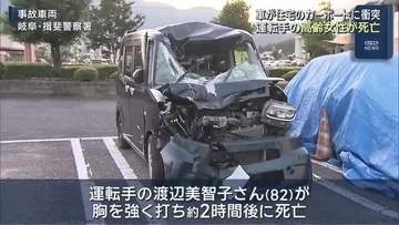 軽乗用車が住宅に衝突　高齢運転手が死亡　カーポートや塀が大破