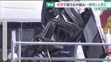 「名神高速でトラックなど3台絡む事故　軽自動車の男性1人死亡　現場付近の通行止めは午前9時20分に解除」の画像1