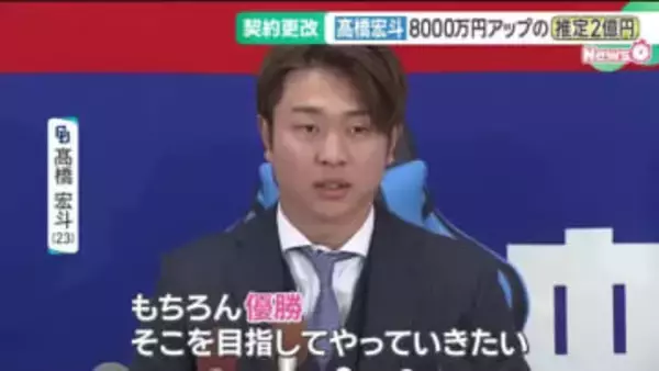 ドラゴンズ・高橋宏斗投手が契約更改　8000万円アップの推定2億円