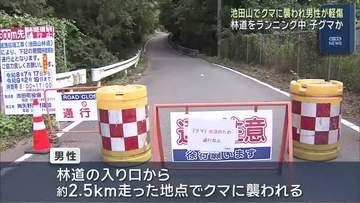 岐阜県池田町でランニング中の男性がクマに襲われる　子グマか　池田山は入山禁止に