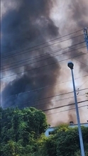 リサイクル工場で火災　激しい黒煙が上がる　岐阜・御嵩町