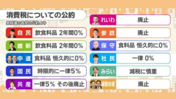 終わりの見えない物価高で現場はやりくりに疲労　消費税減税で生活はどう変わる?　各党の公約は