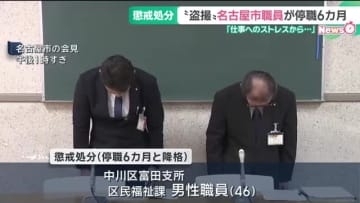 名古屋市の職員が少女のスカート盗撮未遂、停職6カ月と降格処分 「仕事のストレスから衝動的に…」
