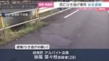 岐阜県岐南町で男性をひき逃げし死亡させた疑いで28歳の女逮捕　「事故はしましたが人だと思わなかった」