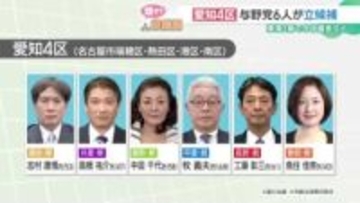 「なぜ、いま選挙なのか」候補者はどう考える？前職と新人合わせて6人が立候補【愛知4区】