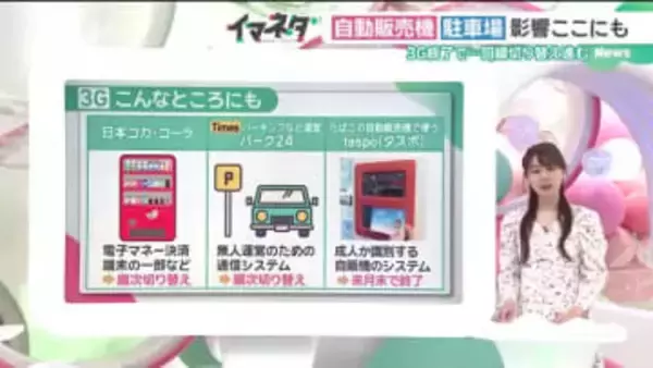 ドコモの３G回線終了でタスポも終了　時間貸しパーキングや飲料自販機にも影響