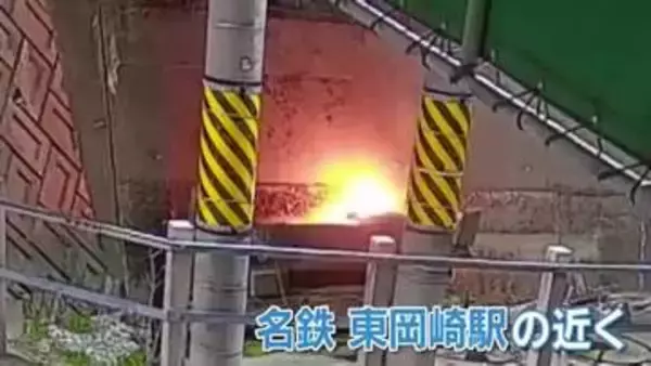 【防カメに火災の一部始終】不審火の原因はたばこのポイ捨てか　消火器でも消しきれない炎に　愛知・岡崎市