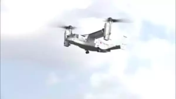 南海トラフ地震想定の訓練に「オスプレイ」　東海地方で基地や駐屯地以外での離着陸は初　愛知県田原市