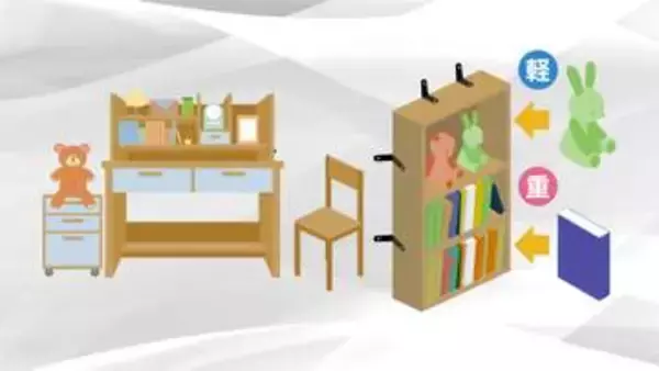 コツコツ防災　子ども部屋の防災対策　部屋に一人でいる時も安全なように【暮らしの防災】