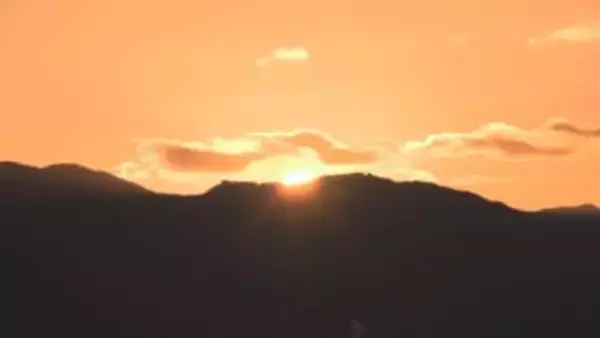 郡山城跡で初日の出