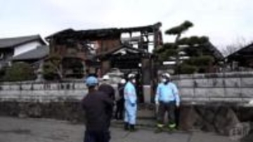三宅町但馬で住宅全焼　２人の遺体発見　住人か