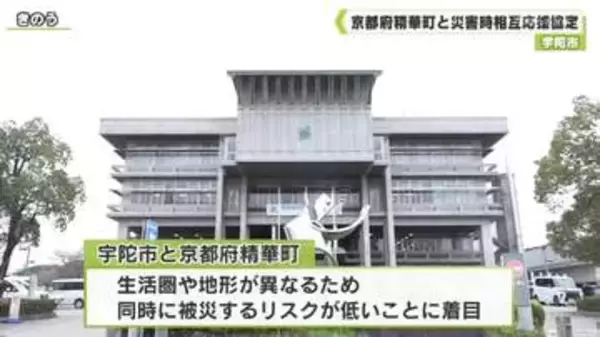 宇陀市　京都府精華町と災害時相互応援協定