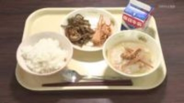 けはやちゃんこ鍋コンテスト　「横綱賞」のちゃんこ鍋が給食に登場