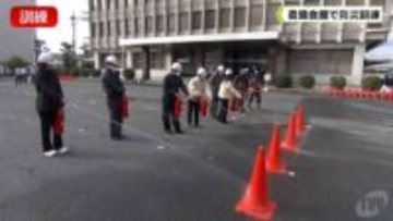 奈良県農協会館で防災訓練