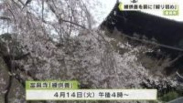 當麻寺　練供養を前に「練り初め」