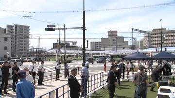 事件現場に献花台　安倍元総理銃撃事件から４年