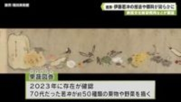 奈良文化財研究所などが調査　画家・伊藤若冲の技法や顔料が明らかに