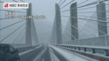 12日朝の「路面凍結」に注意　長崎バイパスなど通行止め解除も一部で規制続く【長崎】