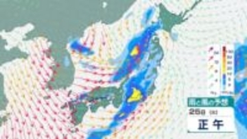 【3連休天気は？】きょう21日は北日本で大雪・土砂災害に厳重注意　週末は天気回復　25日(火)は大荒れ予想　雨風シミュレーション