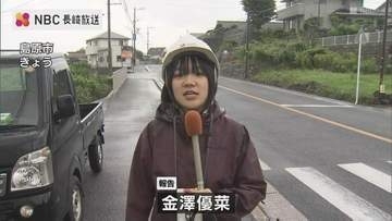 駐車場の基礎部分が陥没　3トントラックが落ち込む　けが人なし【長崎県島原市】