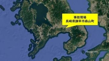車内で落としたスマホを拾おうとしてハンドル誤操作か　車同士の正面衝突事故で1人搬送【長崎・諫早市】