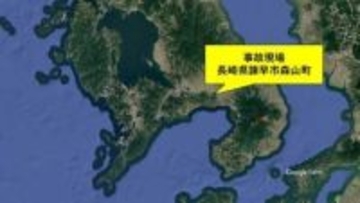 車内で落としたスマホを拾おうとしてハンドル誤操作か　車同士の正面衝突事故で1人搬送【長崎・諫早市】