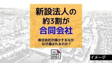 新設法人の約3割が「合同会社」へ　株式会社が減少するなか なぜ選ばれるのか？【東京商工リサーチ】