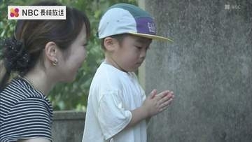 盆の入り　少しでも涼しいうちに墓参り