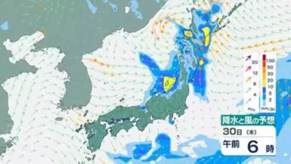 【今週の天気】29日(水)から日本海側で「警報級の大雨」おそれ　きょう27日は急な雷雨・竜巻・猛暑に警戒【雨風シミュレーション】