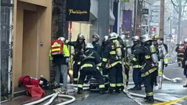 長崎市万屋町の火災　60代女性1人を救急搬送　5階建てビルの一室　「乾燥注意報」発令中