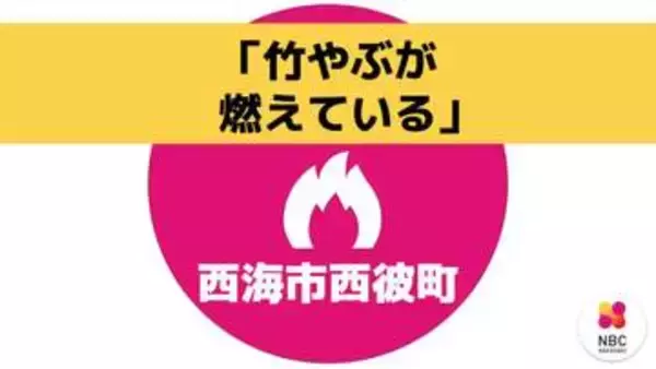 【速報・更新】林野火災で消火活動 やけどで1人搬送　長崎・西海市　12日午後2時35分