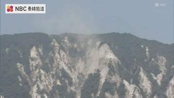 熊本地震で「広範囲の表層剥離」発生の島原市眉山などを知事らが現地視察　今後大雨による土砂崩れのおそれも