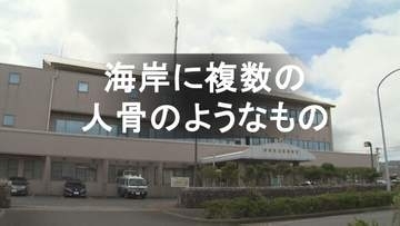 海岸に複数の人骨のようなもの「人間の下半身の骨の一部のように見える」