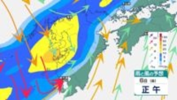 明日は西から雨「短時間強雨」に注意　真っ黒な雲が近づいたら要注意　雨風シミュレーション