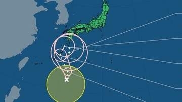 台風24号（クロヴァン）２日から４日頃に南西諸島付近に接近見込み 最大瞬間風速は25メートル