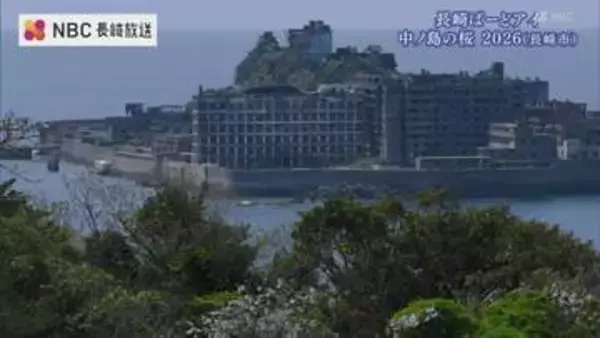 ドラマ「海に眠るダイヤモンド」に登場した「桜」ことしは？「中ノ島の桜 2026」長崎ばーどアイ