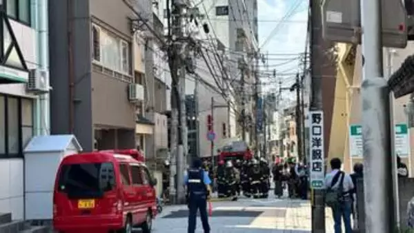 【速報】長崎市油屋町「電柱から煙が出ている」で5階建てビルの一部を焼く火事