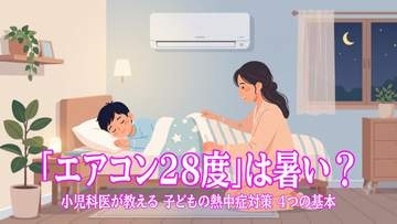 「エアコン28度設定」は暑い？ 小児科医が教える 子どもの熱中症対策 4つの基本