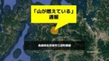 【林野火災】「山が燃えている」と通報　約１時間後に鎮圧状態に（午後17時４分に情報更新）