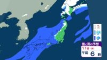 【雨情報】11日(水祝)は大雨に注意『記録的少雨』潤す恵みの雨か　土砂災害に注意　雨雪シミュレーション