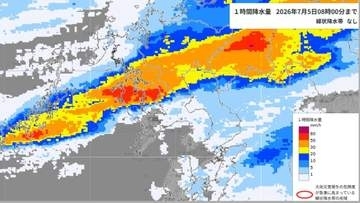 【大雨速報】長崎県内で局地的な「非常に激しい雨」 松浦市で7月の観測史上最大59.0ミリ、西海市で62.5ミリを記録