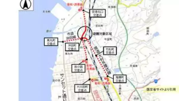 大村市が9月6日に交通規制実施 不発弾処理に伴い国道34号の一部閉鎖【長崎】