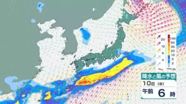 沖縄・奄美で大雨「短時間でレベル4」の可能性　あす11日(木)は全国的に晴れ予想も落雷・降ひょう・突風に注意　雨風シミュレーション