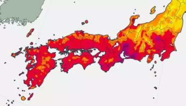 【危険な暑さ】福岡35度  佐賀36度 長崎34度 熊本37度 日田37度 九州北部の25日予想最高気温は　警戒アラート40地域に