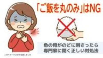魚の骨がのどに刺さったら「ご飯を丸のみ」は本当？専門家に聞く正しい対処法