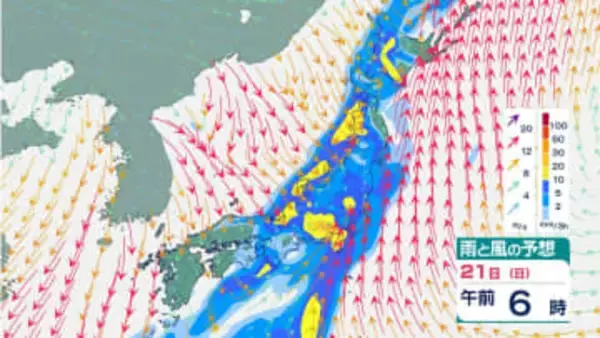 【週末天気】関東など太平洋側でも雨予想　お出かけは傘を　月曜は急速回復へ　雨風シミュレーション