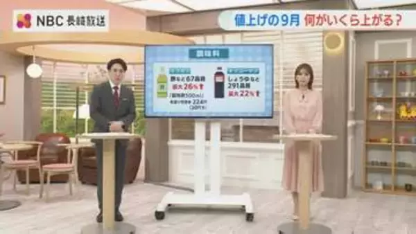 【値上げラッシュ】食品値上げ4000品目超えは1年5か月ぶり…9月1日から調味料や加工食品が引き上げ 電気・ガスにも影響