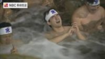 大寒の早朝　白装束やふんどし姿で水温8度の川で心身清める　雲仙・橘神社で恒例の「寒中禊（みそぎ）」