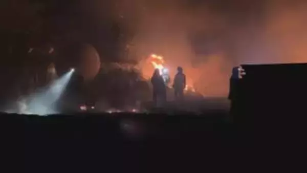 【速報】長崎県対馬市で林野火災　現在も消火活動中（8日午後8時40分現在）